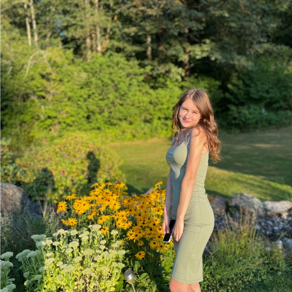 Zara Sage Green Bodycon Dress